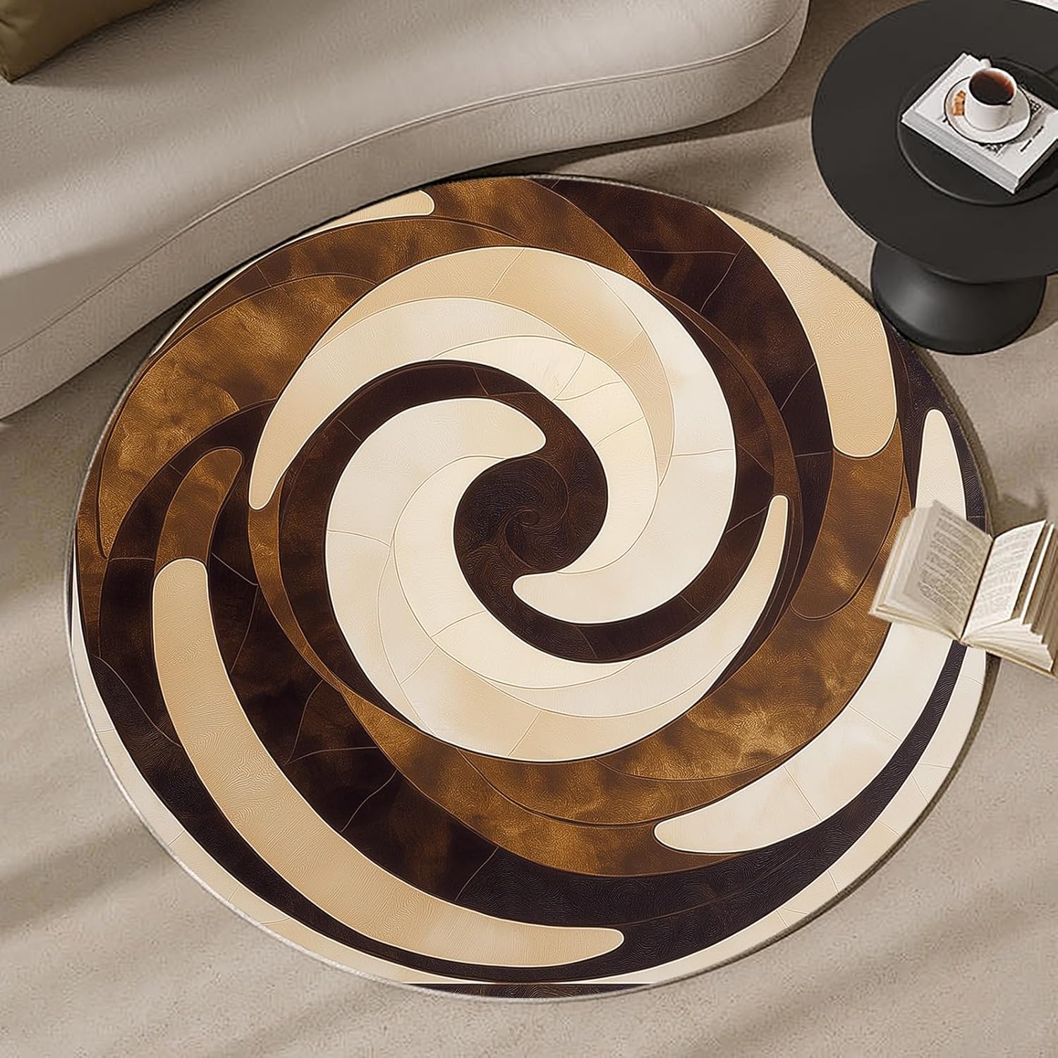 Tappeto Rotondo 3D a Spirale V - Printed Rug Abstract recensione e prezzo