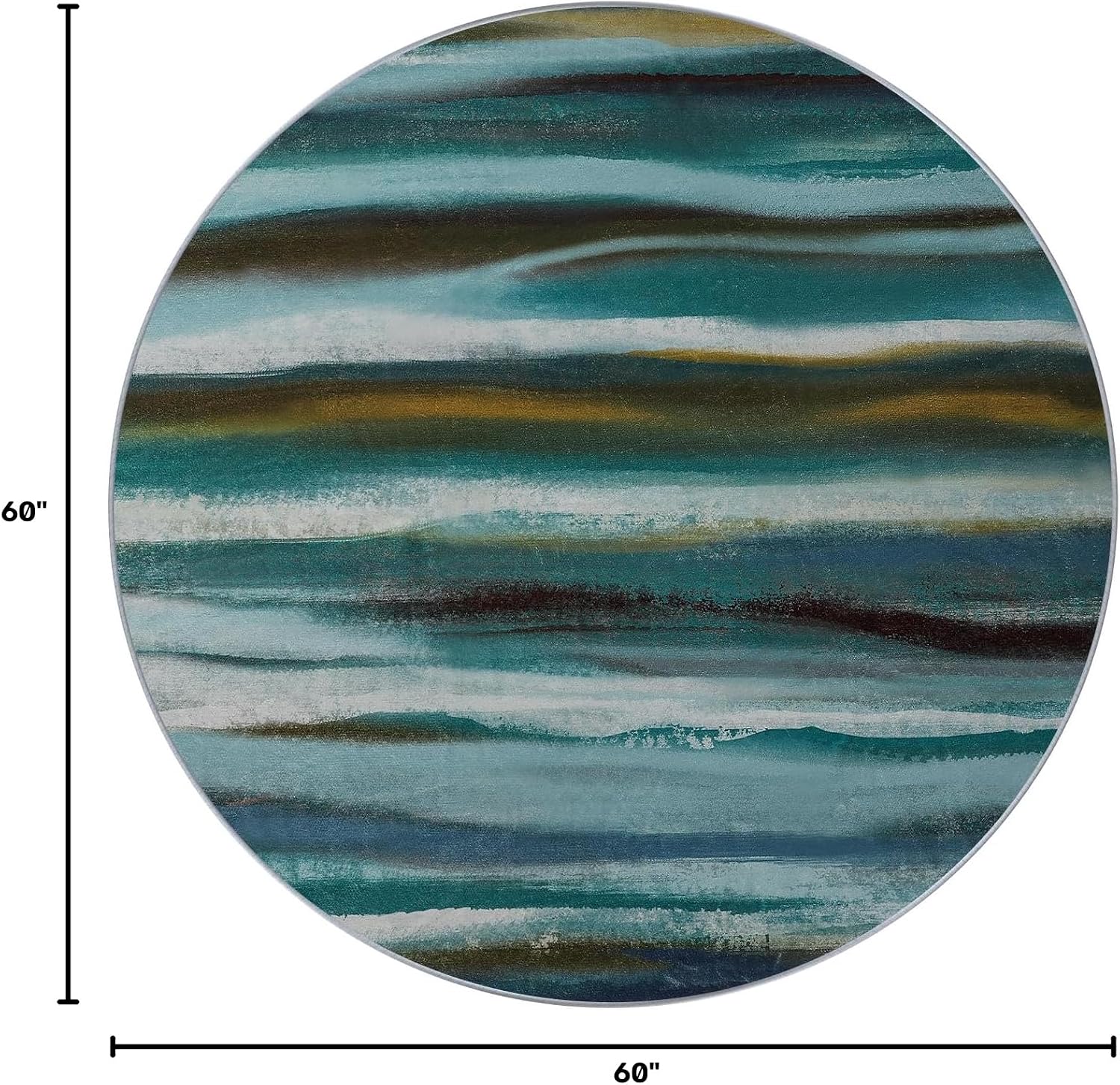 Tappeto Moderno Rotondo Astrat - Printed Rug Abstract recensione e prezzo